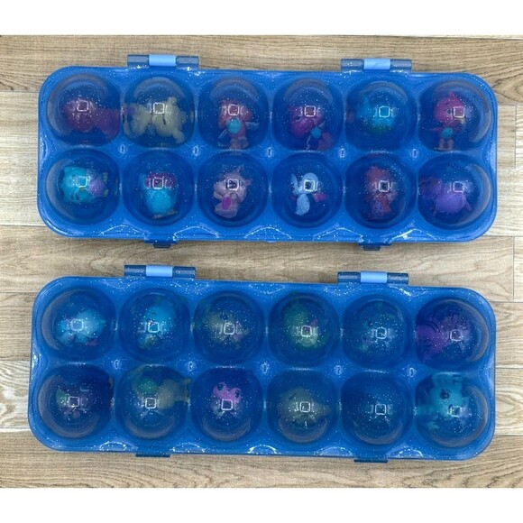 Hatchimals CollEGGtibles Lot Of 24 Assorted Figures in Blue Egg Cartons No Dups - Picture 2 of 16